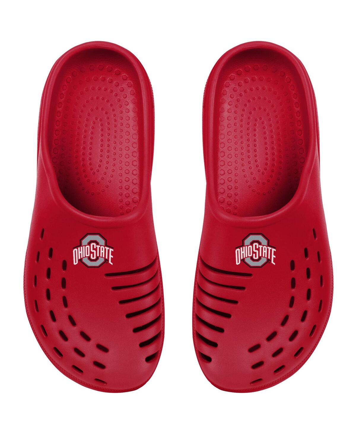 Foco Kids' Youth Boys And Girls  Scarlet Ohio State Buckeyes Sunny Day Clogs