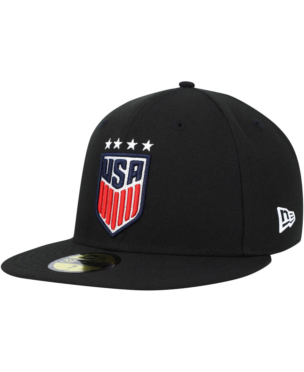 Shop New Era Men's And Women's  Uswnt Team Basic 59fifty Fitted Hat In Black