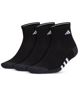 Men's 3-pk. Cushioned Quarter Logo Socks