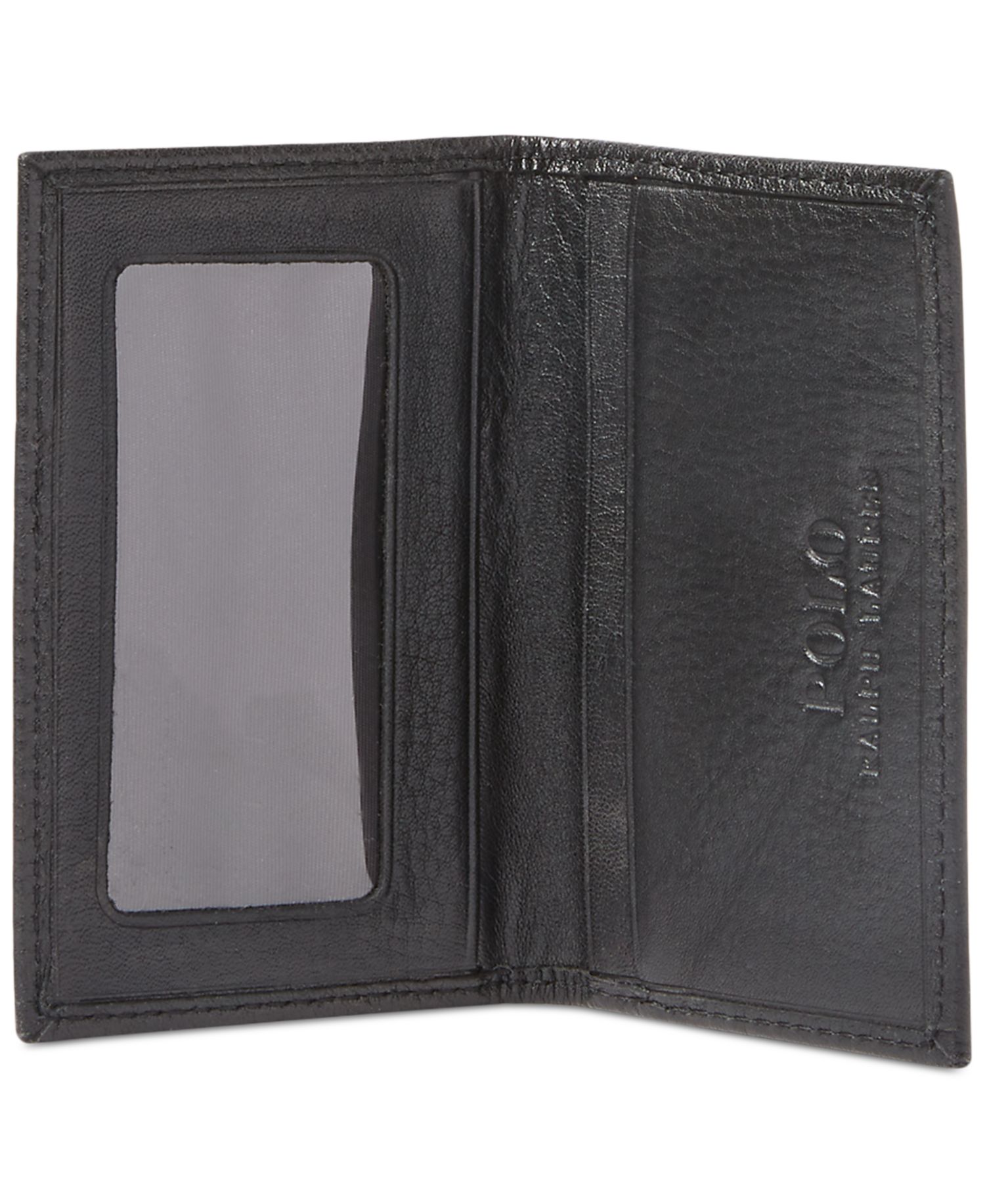 Men's Pebbled Leather Card Wallet