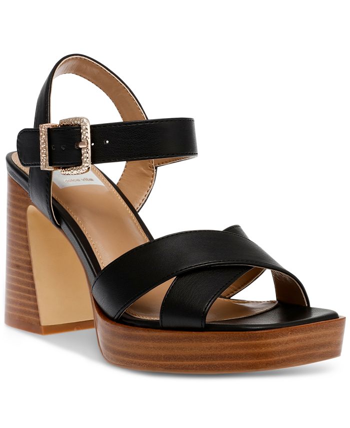 Crisscross platform sandals top