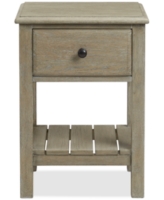Parker Natural 1-Drawer Small Nightstand - Sm -Drwr