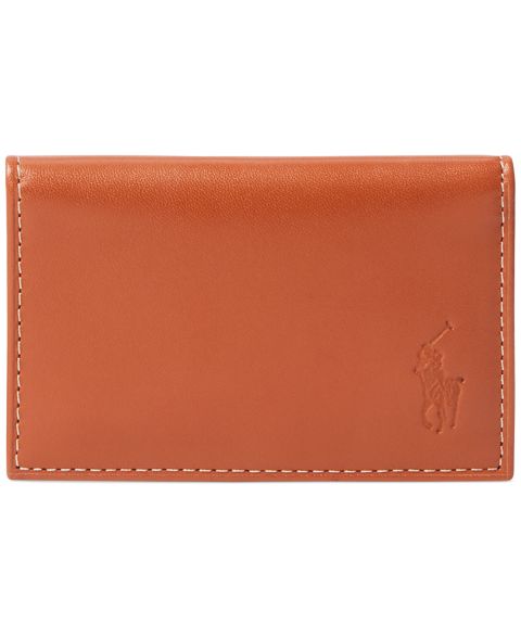 Polo Ralph Lauren Men's Burnished Leather Card Wallet