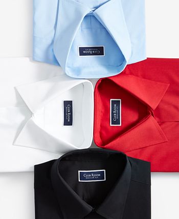 Club Room Men's Regular Fit Solid Dress Shirt, Created for Macy's - Macy's
