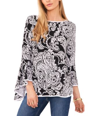 Sam & Jess - Peacock Bell-Sleeve Top