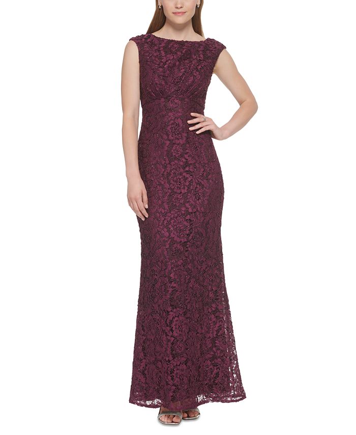 Vince camuto purple lace dress sale