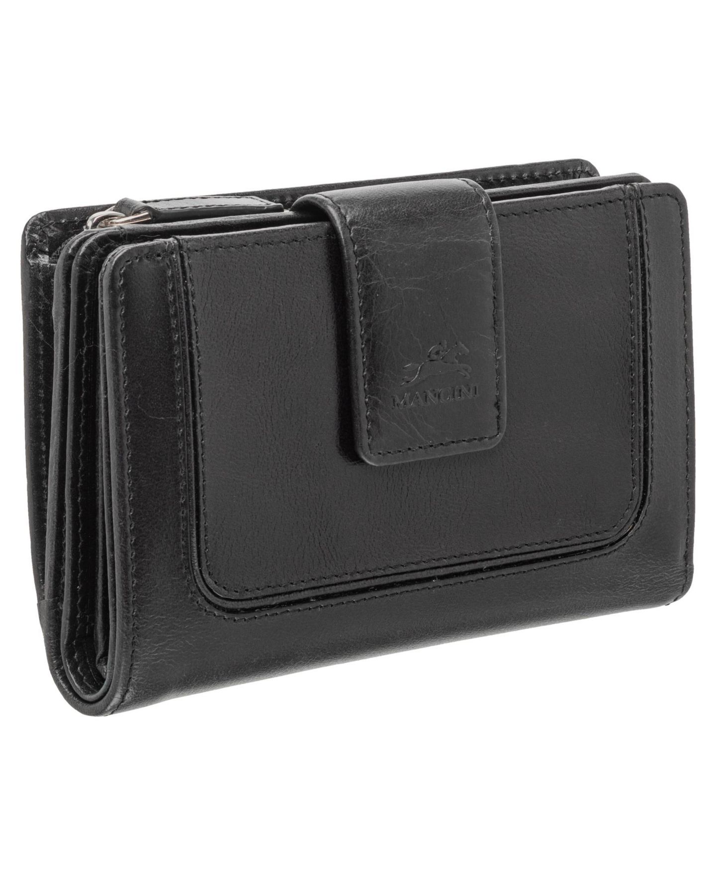 Женский кошелёк Mancini South Beach RFID Secure Mini Clutch Wallet, цвет: Чёрный — фото 2
