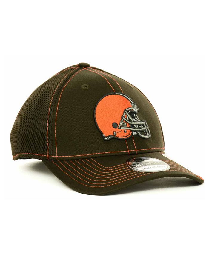New Era Cleveland Browns Neo 39THIRTY Flex Hat - Stretch Fit Cap With Mesh Back (Medium/Large) - View #8