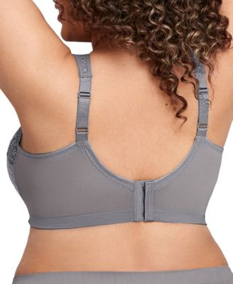 Women's Full Figure Plus Size Magic Lift Moisture Control Wirefree Bra 1064