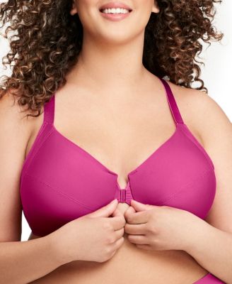 Women's Plus Size Front Close Wonder Wire Bra with Smoothing Back 1247