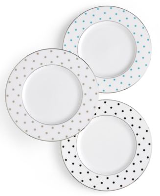 kate spade new york Larabee Road Polka Dot Accent Plate - Macy's