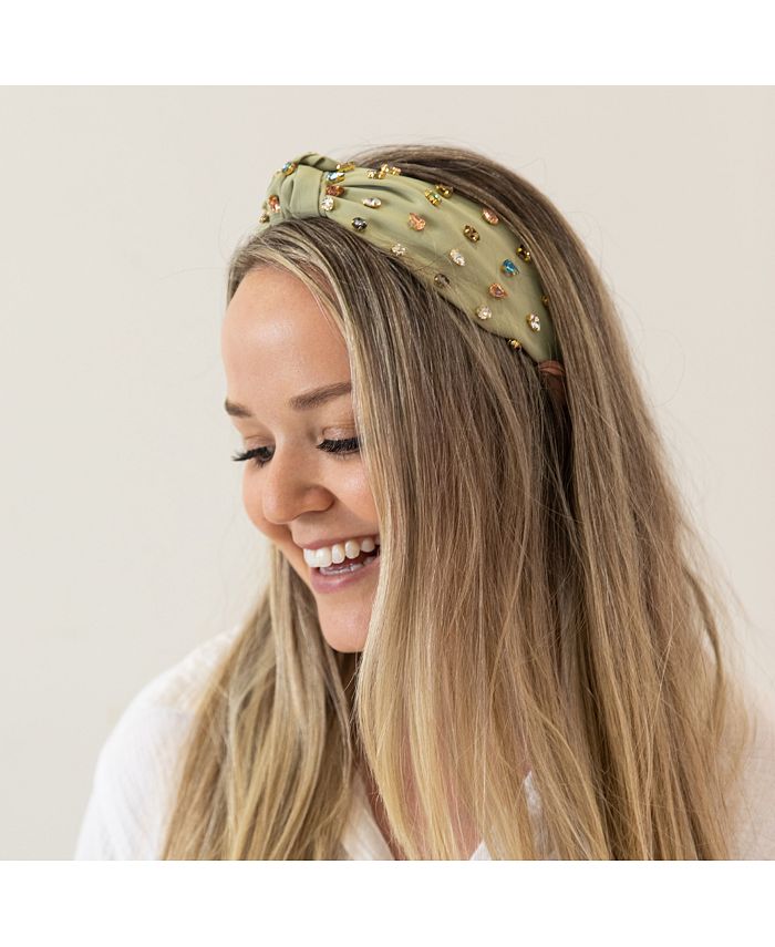 Headbands of Hope Women's Traditional Knot Headband Green Gem Macy's