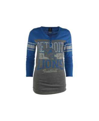 5th & Ocean - Women's Long-Sleeve Detroit Lions Vintage Graphic T-Shirt