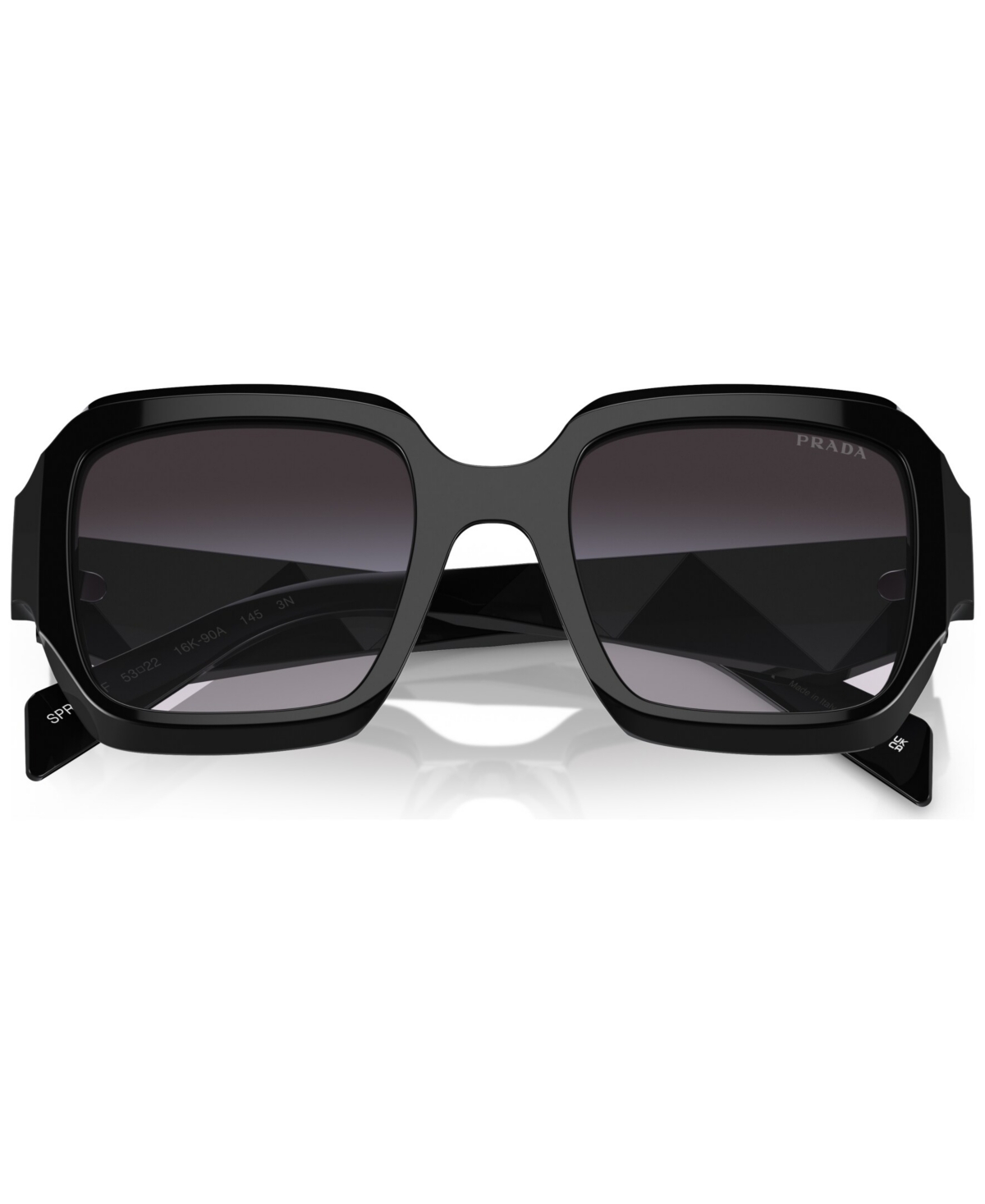 Shop Prada Women's Low Bridge Fit Sunglasses, Pr 28zsf In Black