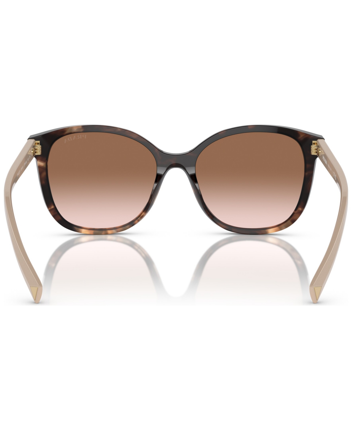 Prada Tortoiseshell-effect Square-frame Sunglasses In Caramel Tortoise