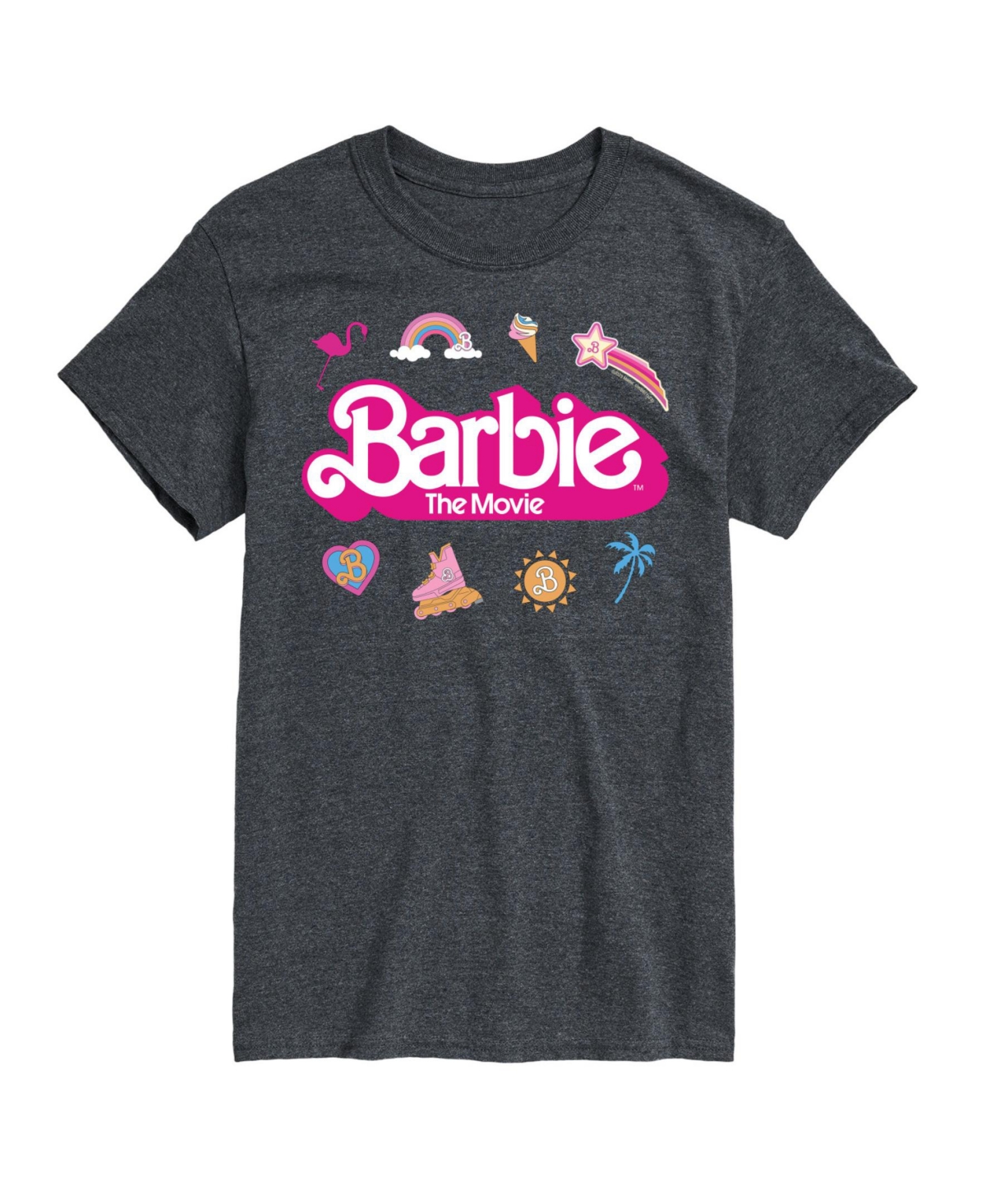 Men's Barbie The Movie Short Sleeve T-shirt - Gray