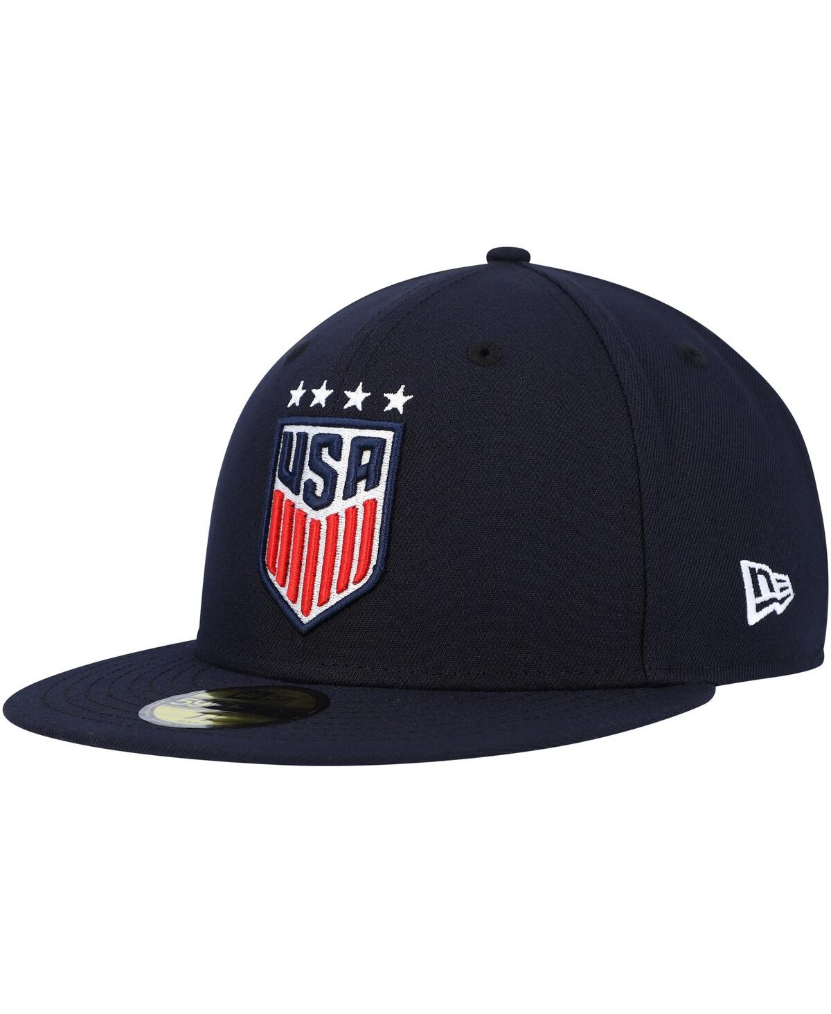 New Era Men's And Women's  Uswnt Team Basic 59fifty Fitted Hat In Black