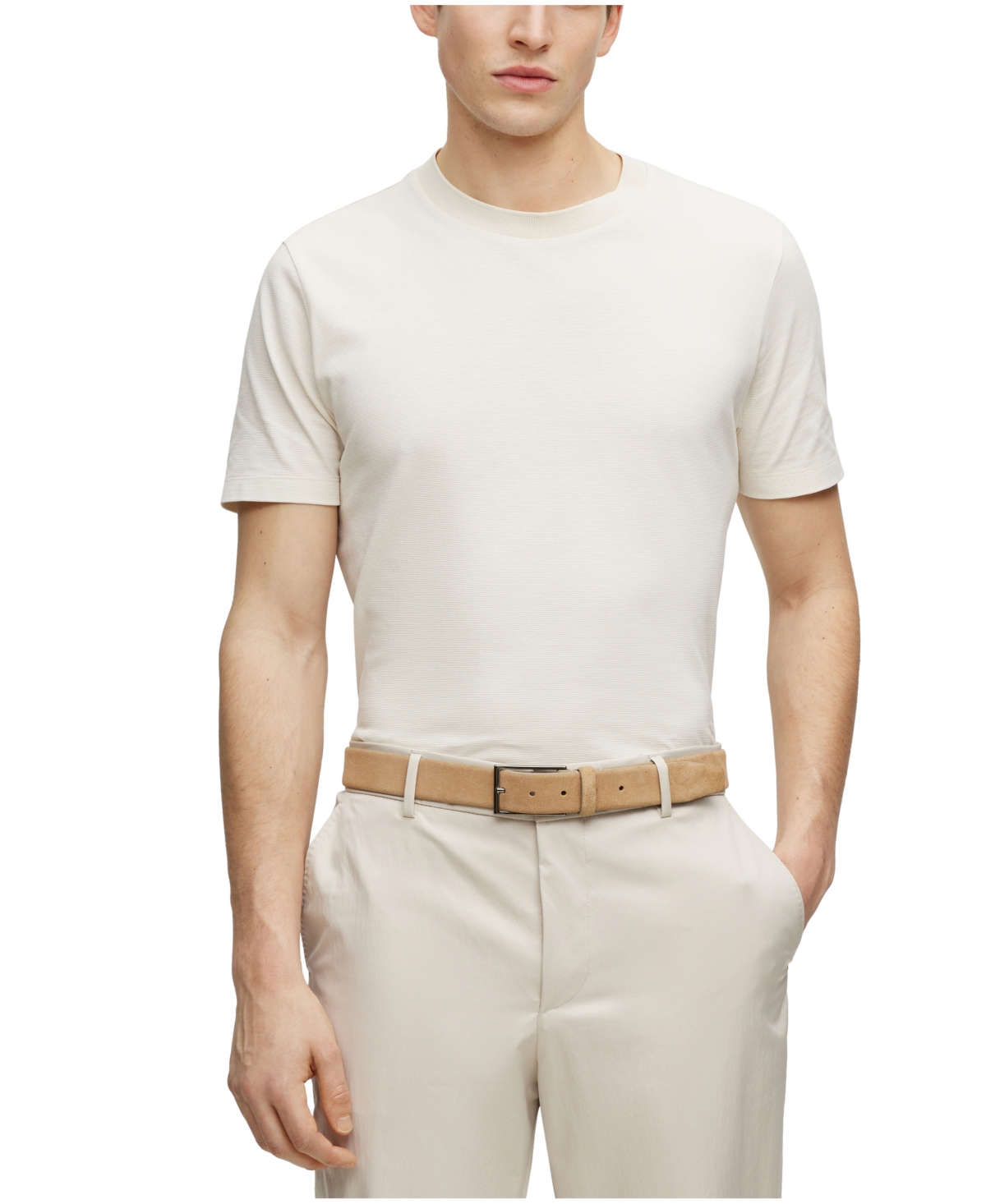 HUGO BOSS BOSS BY HUGO BOSS MEN'S CREW-NECK T-SHIRT