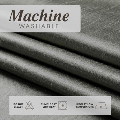 Artisan Lightweight Transparent Faux Silk Sheer Grommet Single Curtain Panel