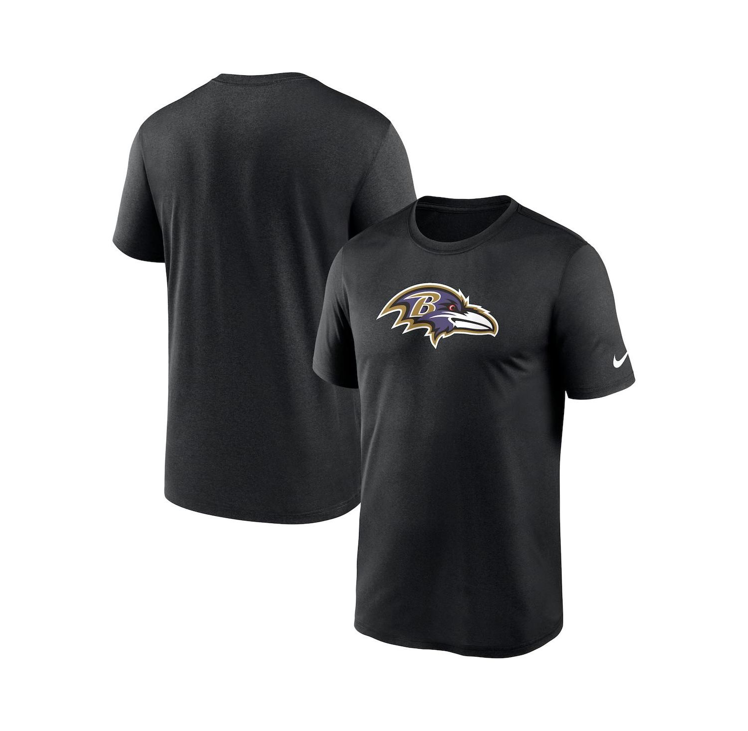 Men's Black Baltimore Ravens Legend Logo Performance T-shirt
