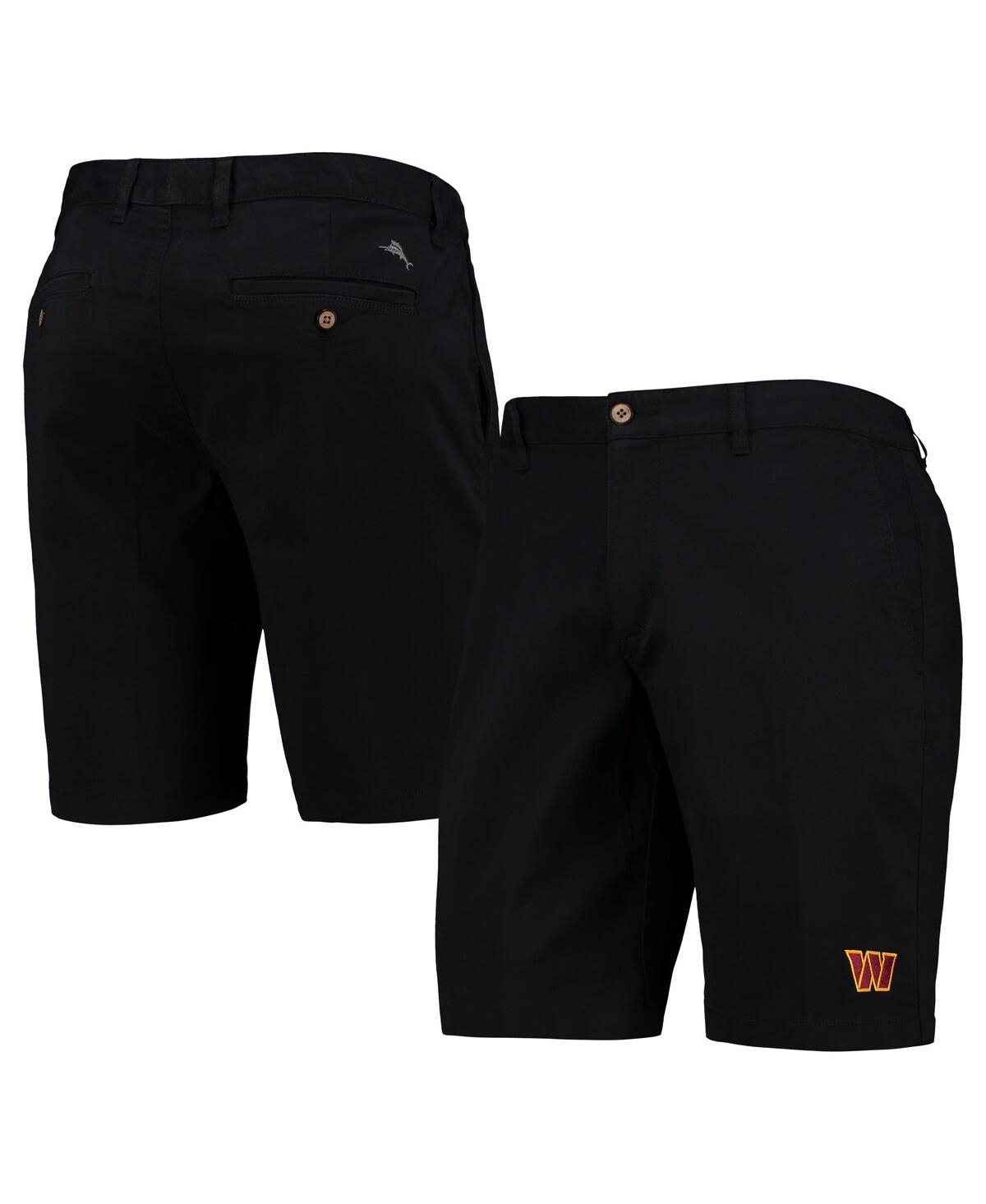 Tommy Bahama Black Washington Commanders Boracay Tri-blend Shorts In Black