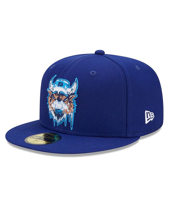 Men's New Era Blue Buffalo Bisons Marvel x Minor League 59FIFTY