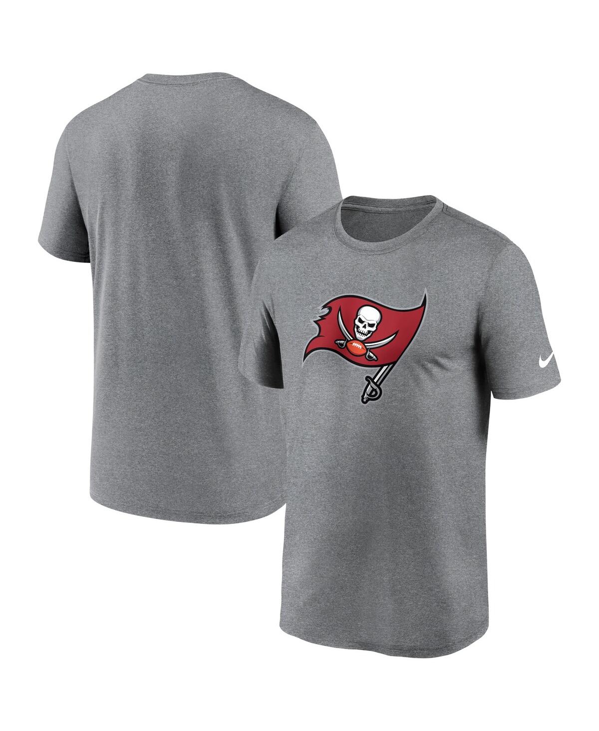 Men's NikeTampa Bay Buccaneers Legend Logo Performance T-shirt - Heather Charcoal