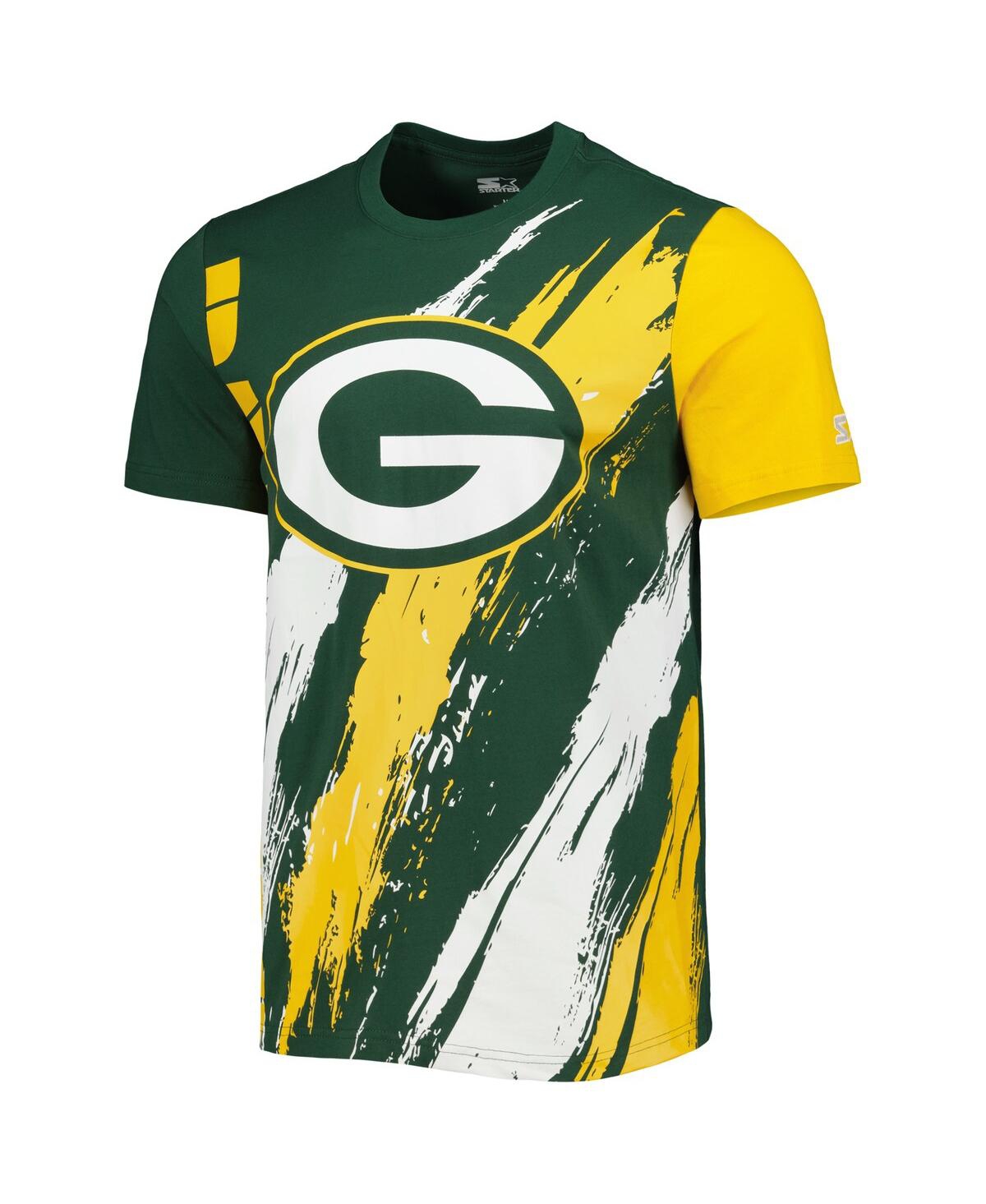 Shop Starter Men's  Green Green Bay Packers Extreme Defender T-shirt