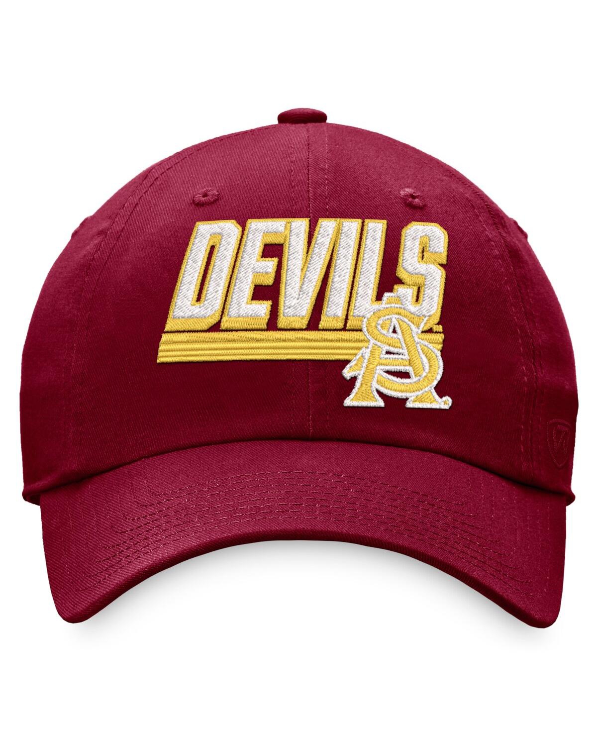 Shop Top Of The World Men's  Maroon Arizona State Sun Devils Slice Adjustable Hat