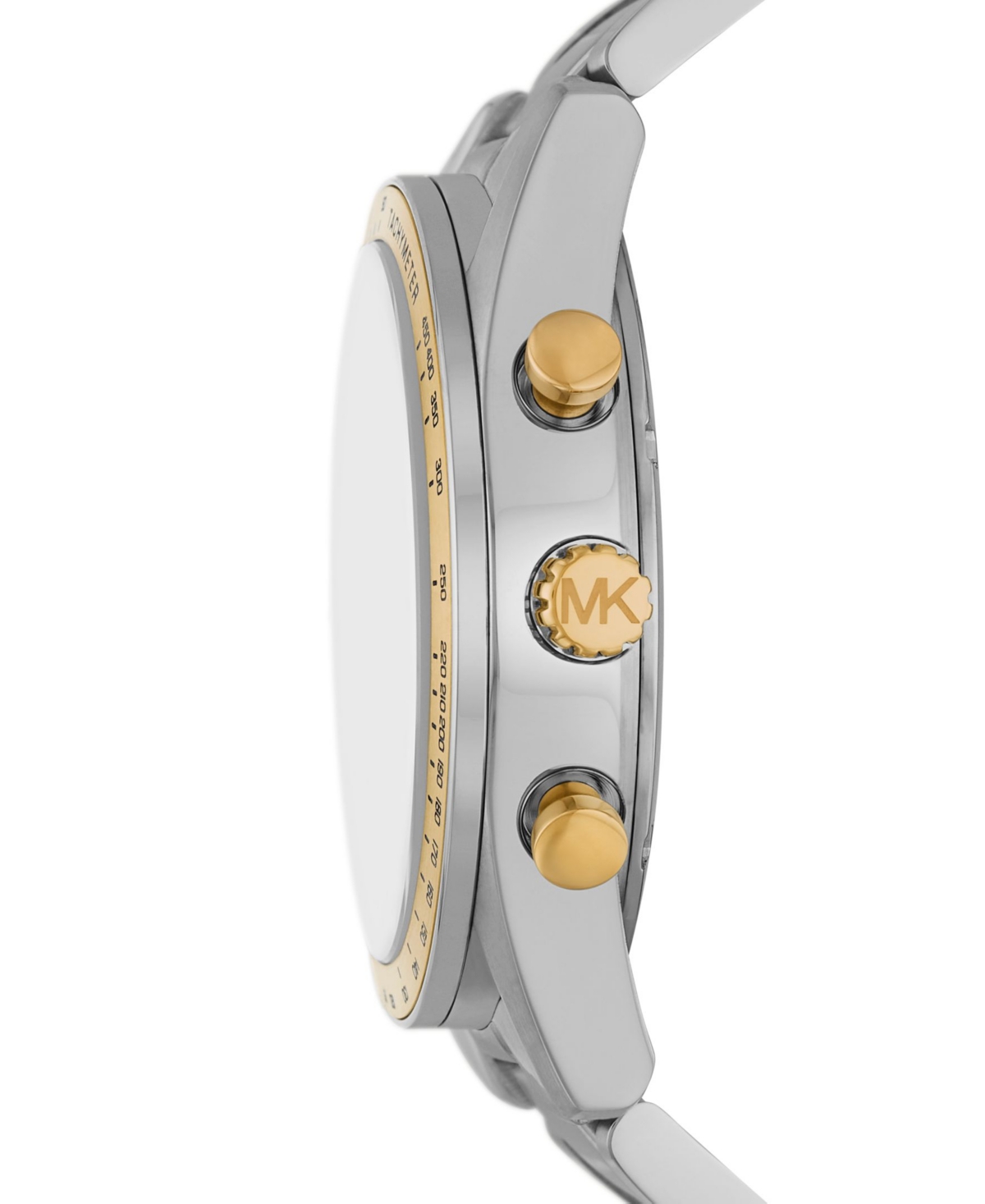 Michael Kors Men's Warren Quartz Chronograph Silver-tone Stainless Steel Watch 42mm In Silver-tone