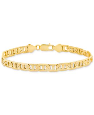 Men's Mariner Link Chain Bracelet in 14k Gold-plated Sterling Silver