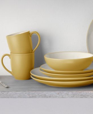 Colorwave Coupe 16 Pc. Dinnerware Set, Service for 4