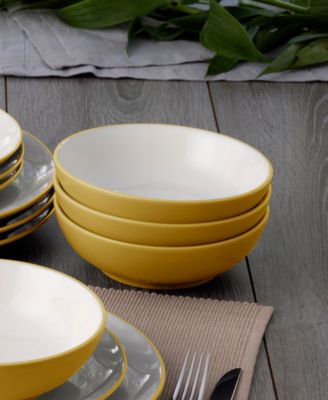 Colorwave Coupe 16 Pc. Dinnerware Set, Service for 4