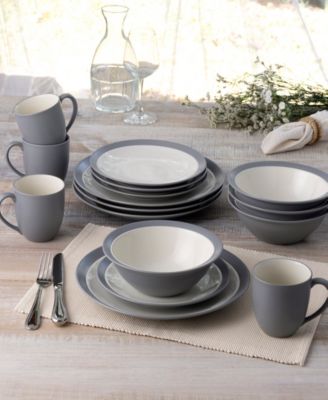 Colorwave Curve 16 Pc. Dinnerware Set, Service for 4