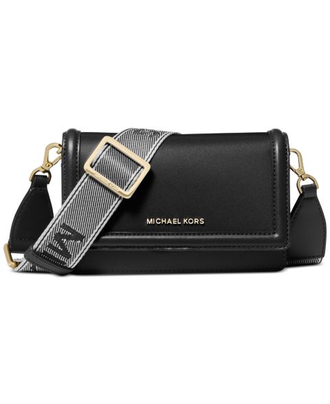 Сумка MICHAEL Michael Kors Logo Mini Nylon Crossbody with Webbing Strap, цвет: Чёрный