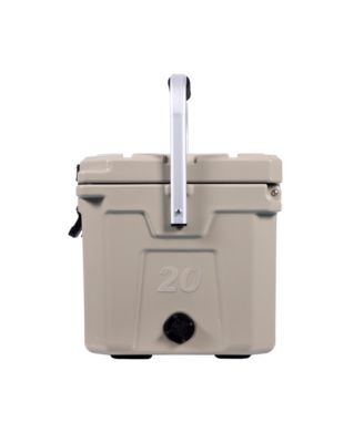 20 | 21 Qt. Premium Cooler with 4 Molded-In Cup Holders and Folding Aluminum Comfort Grip Handle | Turquoise