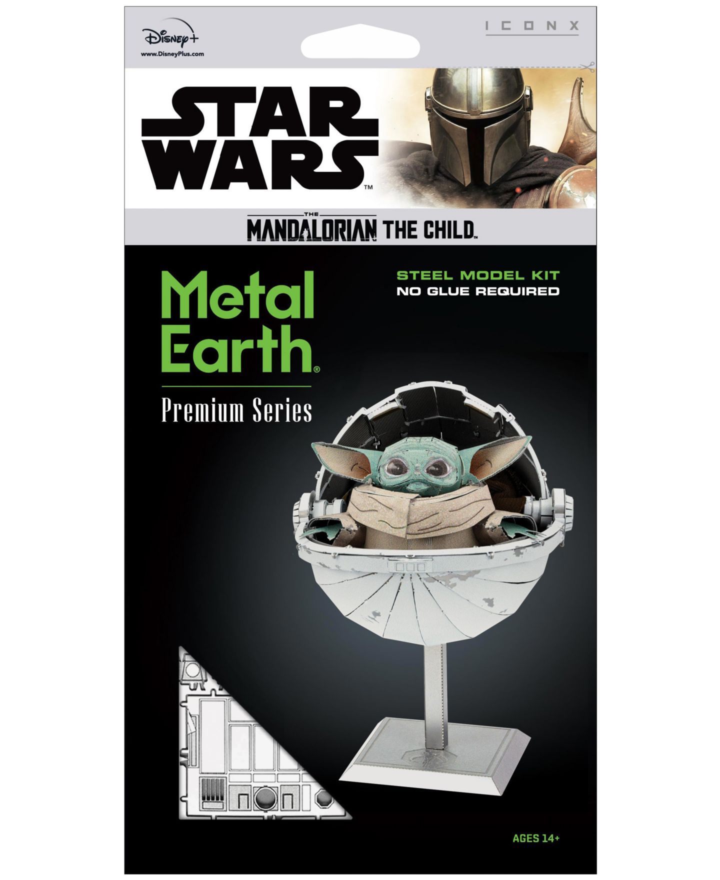 Детские конструкторы University Games Star Wars The Child Iconx 3D Metal Model Kit, Ages 14+ — фото 2