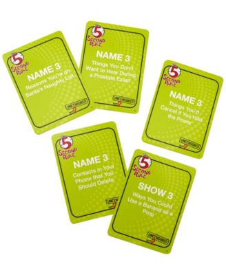 Playmonster 5 Second Rule Party Game Uncensored Round 2