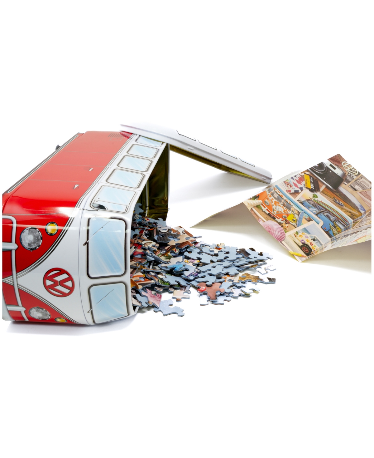 Shop University Games Eurographics Incorporated Volkswagen Road Trips Collectible Bus-shaped Tin Puzzle, 550 Pieces In No Color