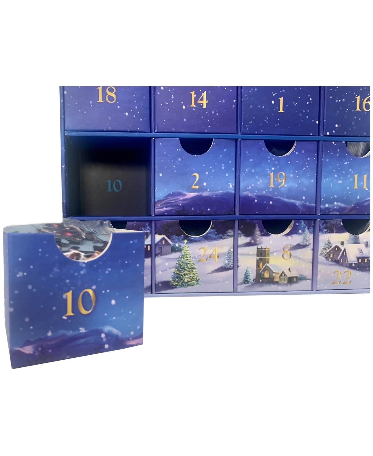 University Games Incorporated Merry Christmas Advent Calendar 24 Jigsaw Puzzles, 24 X 50 Pieces In No Color