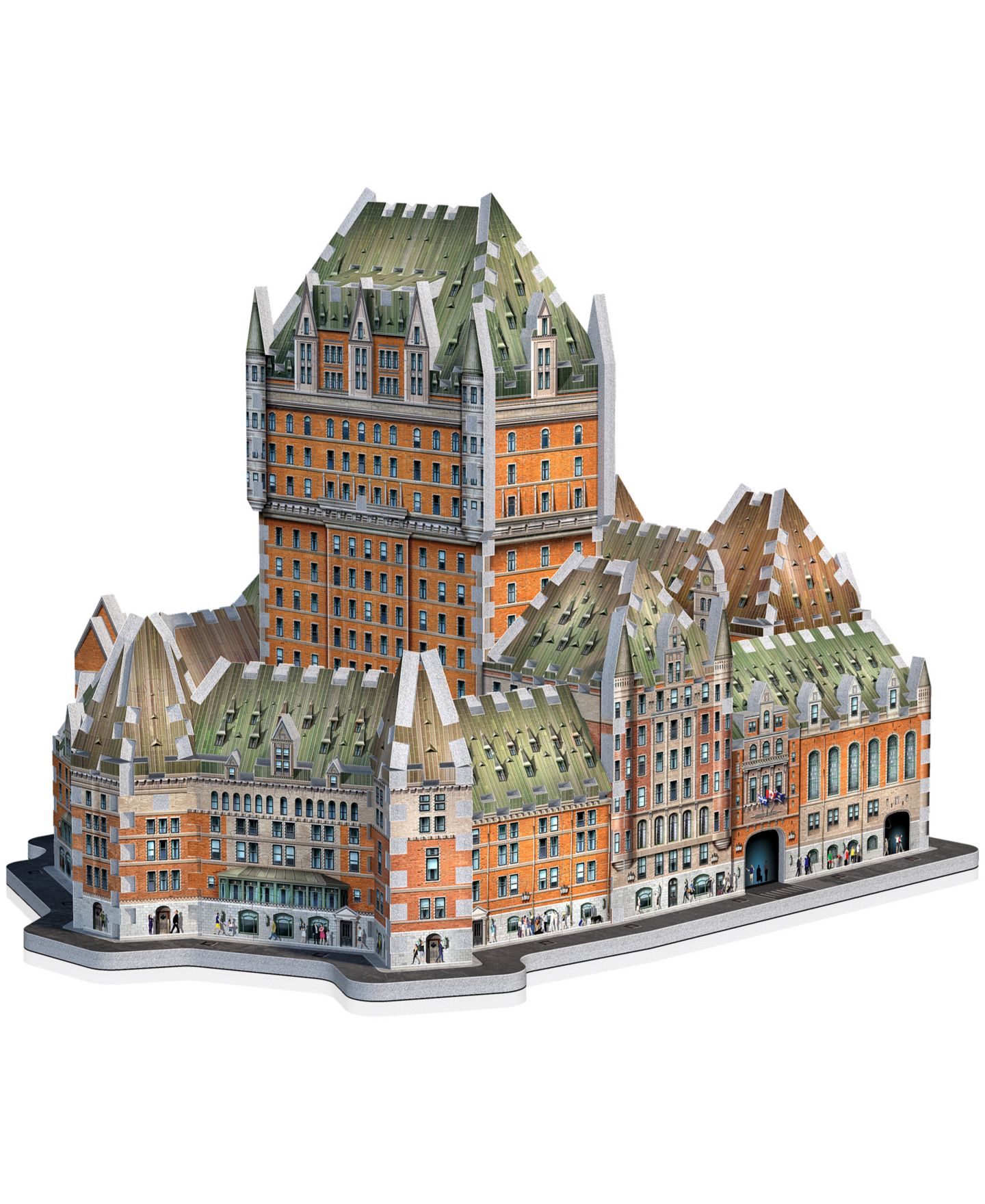 Детский пазл University Games Wrebbit Castles Cathedrals Le Chateau Frontenac 3D Foam-Backed Puzzle, 865 Pieces, Ages 14+ — фото 7