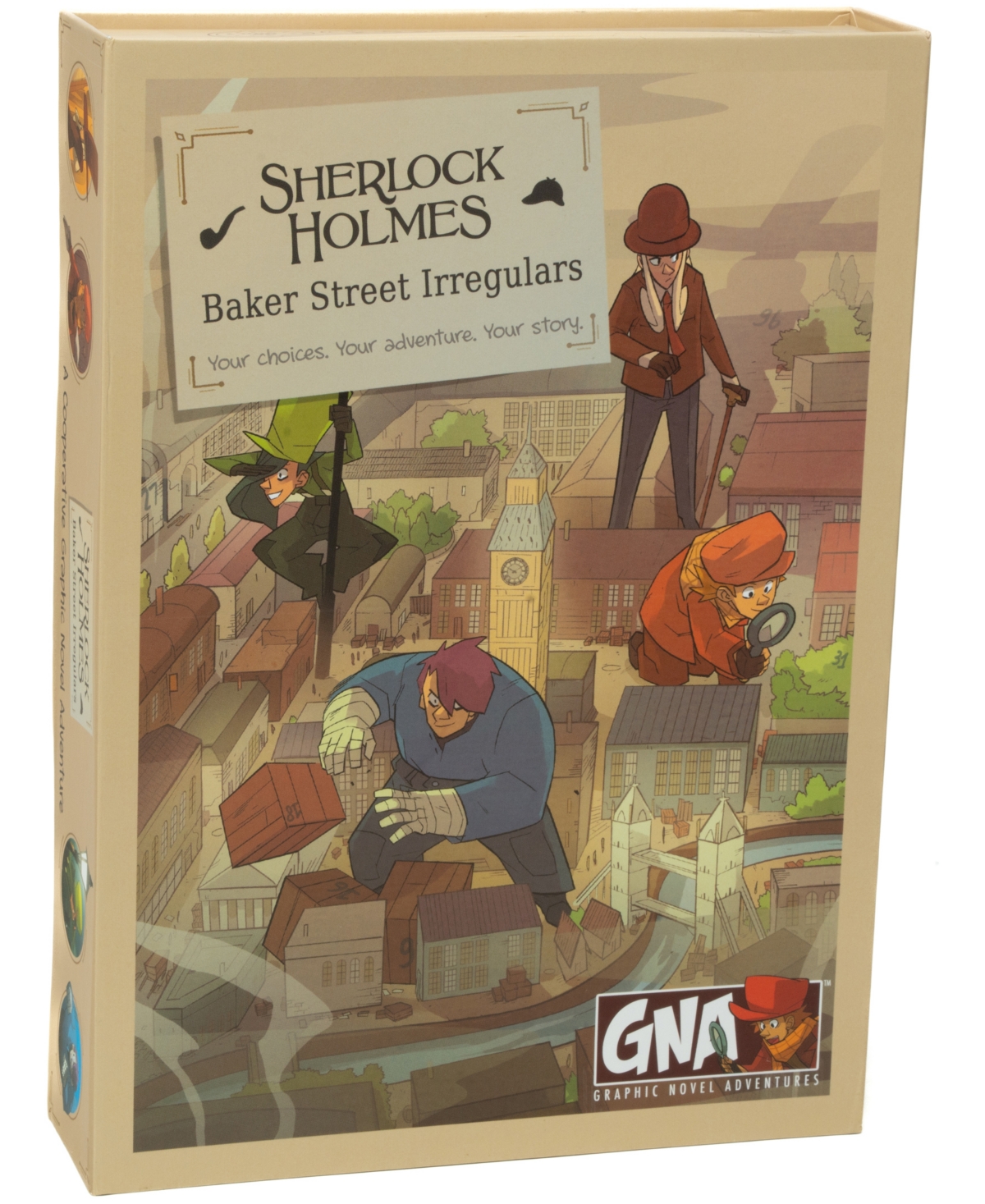 University Games Kids' Graphic Novel Adventures Sherlock Holmes Baker Street Irregulars Family Game In No Color