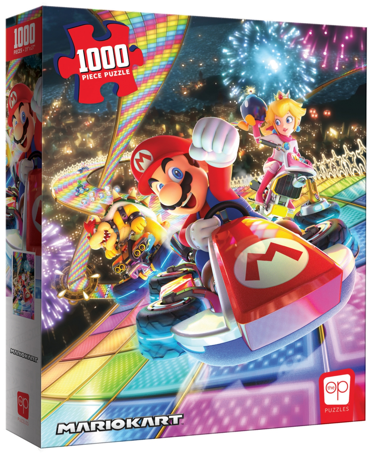 University Games Kids' Usaopoly Nintendo Mario Kart Rainbow Road Puzzle, 1000 Pieces In No Color