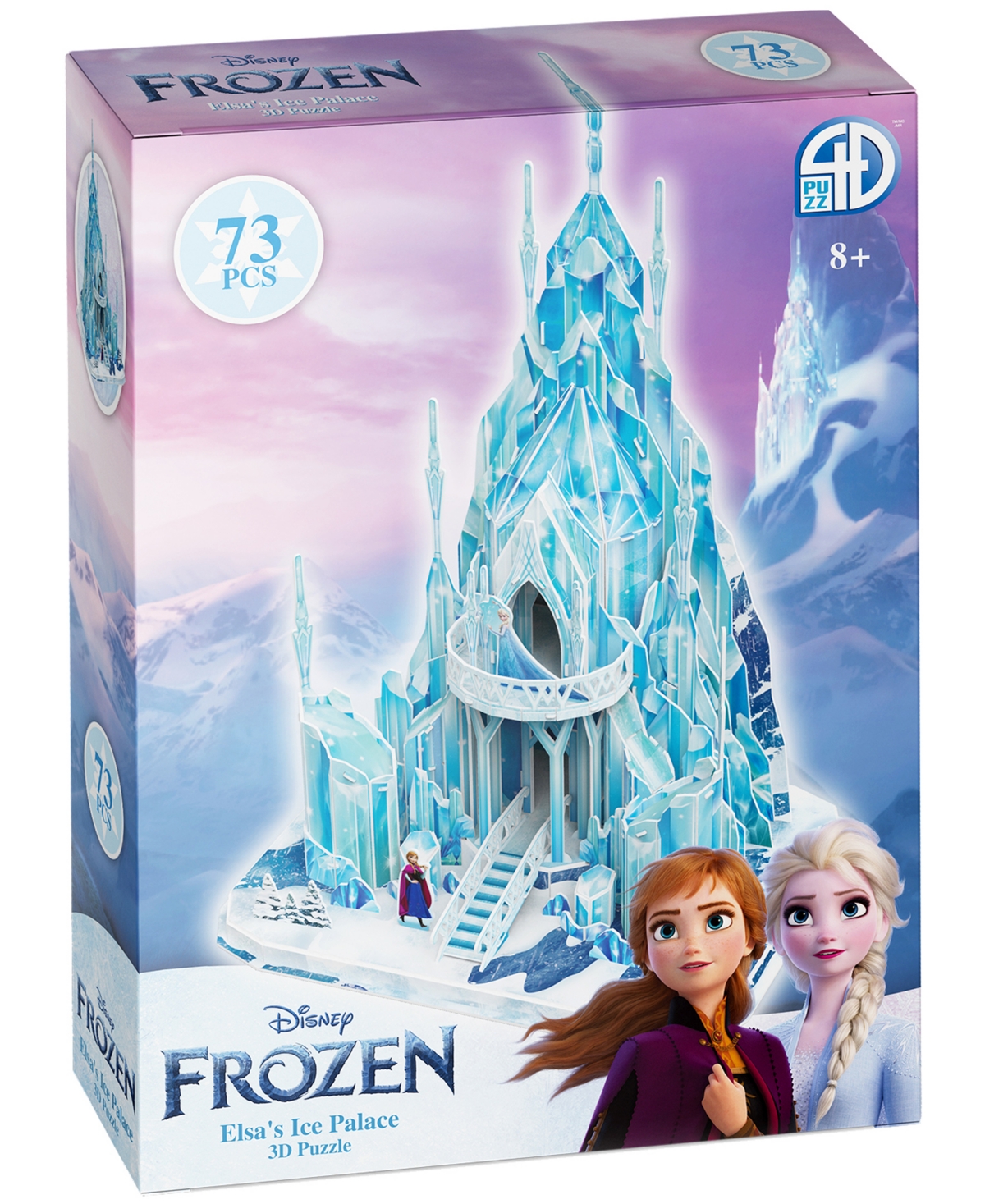 University Games Kids' 4d Cityscape Disney Frozen Elsa's Ice Palace 3d Puzzle, 73 Pieces In No Color