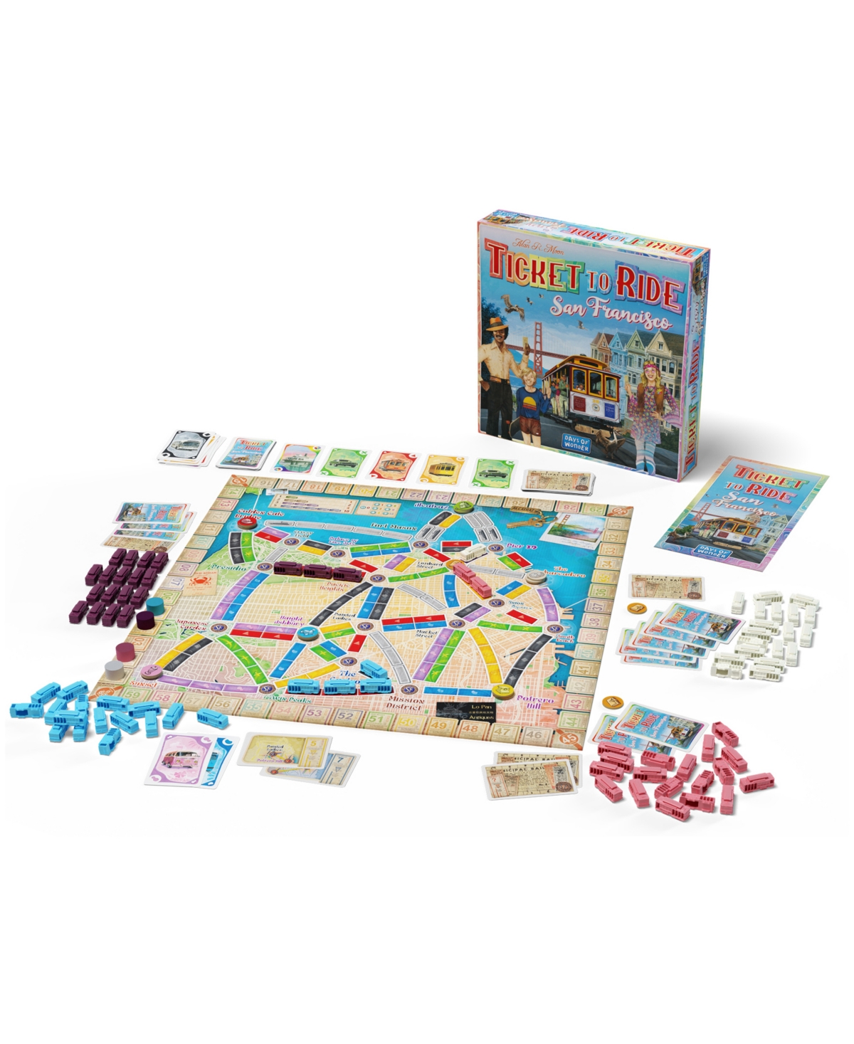 University Games Days Of Wonder Ticket To Ride Strategy Game San Francisco In No Color