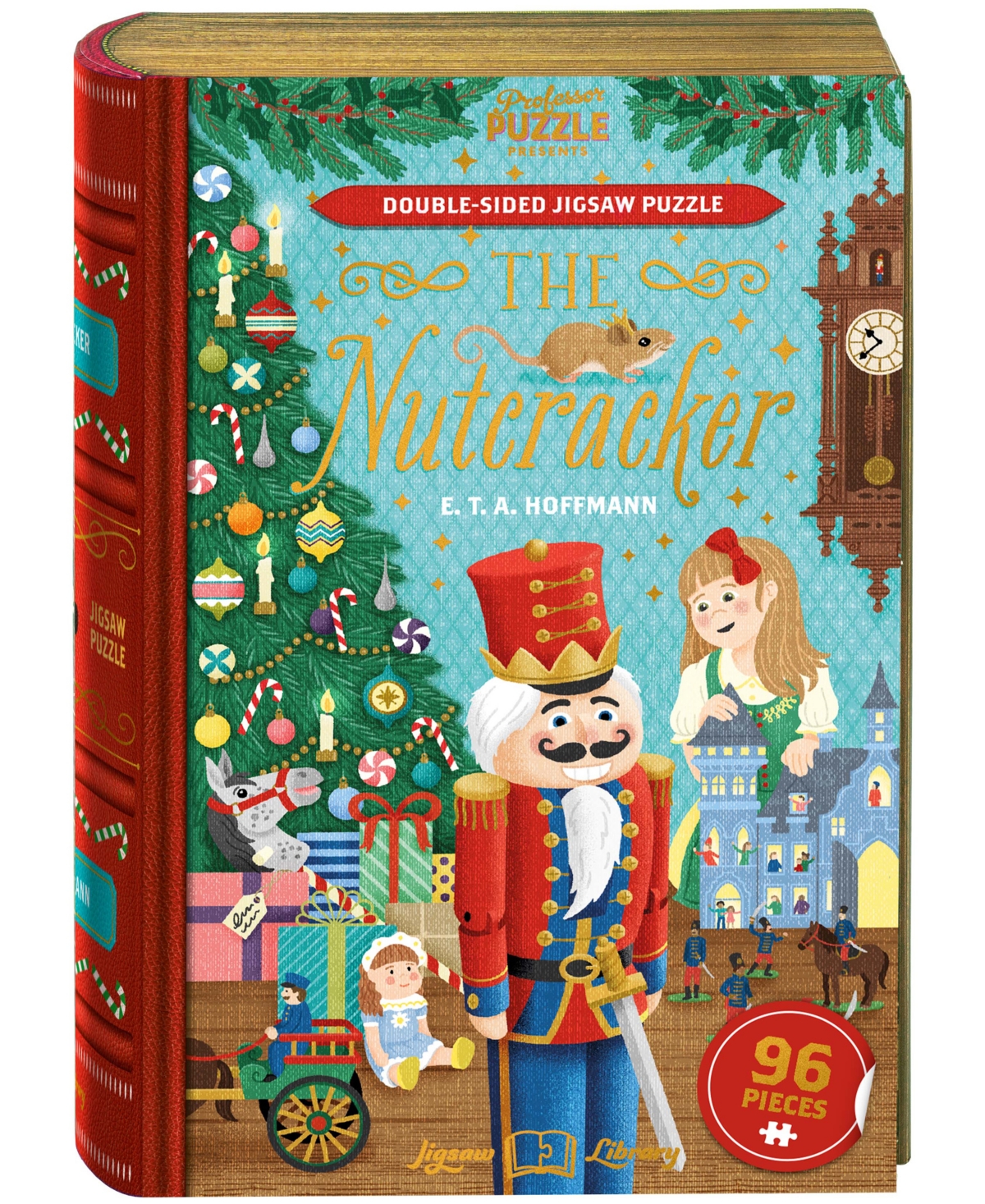 University Games Kids' Professor Puzzle E.t.a. Hoffman's The Nutcracker Double-sided Jigsaw Puzzle, 96 Pieces In No Color