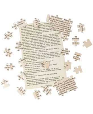 Professor Puzzle the Brothers Grimm's Little Red Riding Hood Double-Sided Jigsaw Puzzle, 96 Pieces