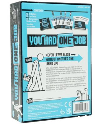 Goliath You Had One Job Party Game