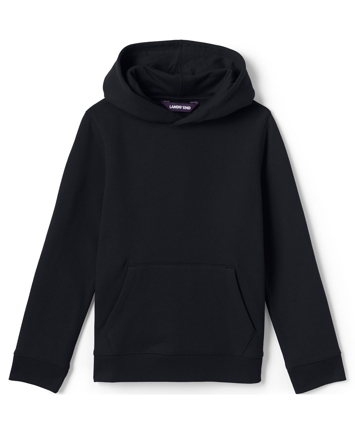 Худи Lands' End School Uniform Kids Hooded Pullover Sweatshirt для девочек, цвет: Чёрный — фото 1