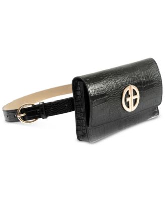 Giani Bernini - Women's Croc-Embossed Logo Belt Bag